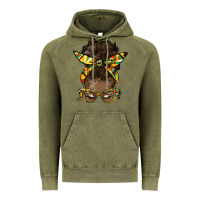 Vintage Olive afro bun Vintage Hoodie - HRA Design Shop