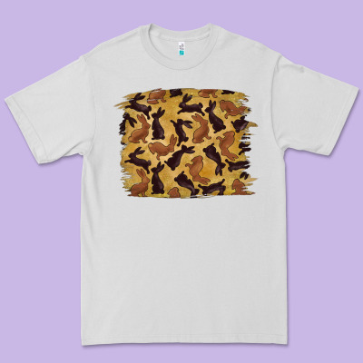 Premium Tee Bunny Pattern