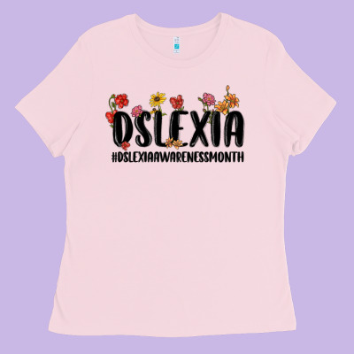 Ladies Tee dslexia awareness month