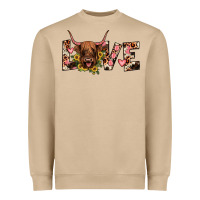 Highland Cow Love Heavyweight Sweatshirt | Teevron
