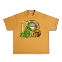Peanut Butter st patricks day  rainbow shamrocks Urban Heavy Tee - AdoDesignShop