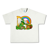 Pistachio st patricks day  rainbow shamrocks Urban Heavy Tee - AdoDesignShop
