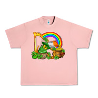 Salmon st patricks day  rainbow shamrocks Urban Heavy Tee - AdoDesignShop
