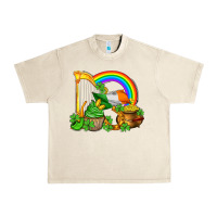 Sandshell st patricks day  rainbow shamrocks Urban Heavy Tee - AdoDesignShop