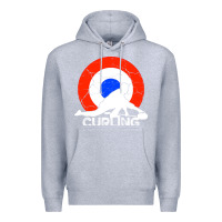 Heather Grey Curling Premium Hoodie - Bettercallsaul