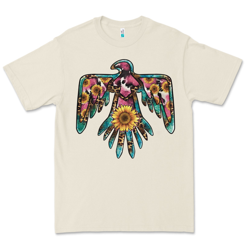 Pinky Western Sunflower Thunderbird Premium Tee by BarkalooDesign | Teevron