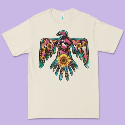 Pinky Western Sunflower Thunderbird Premium Tee Designed By Barkaloodesign