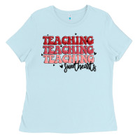 Baby Blue teaching Ladies Tee - MaliasSmallBusiness