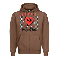 Chestnut mama's valentine Zipper Hoodie - MaliasSmallBusiness