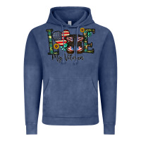 Vintage Denim love my veteran Vintage Hoodie - CowhideDigitalArt