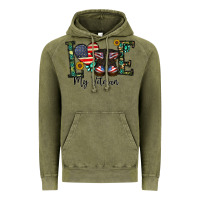 Vintage Olive love my veteran Vintage Hoodie - CowhideDigitalArt