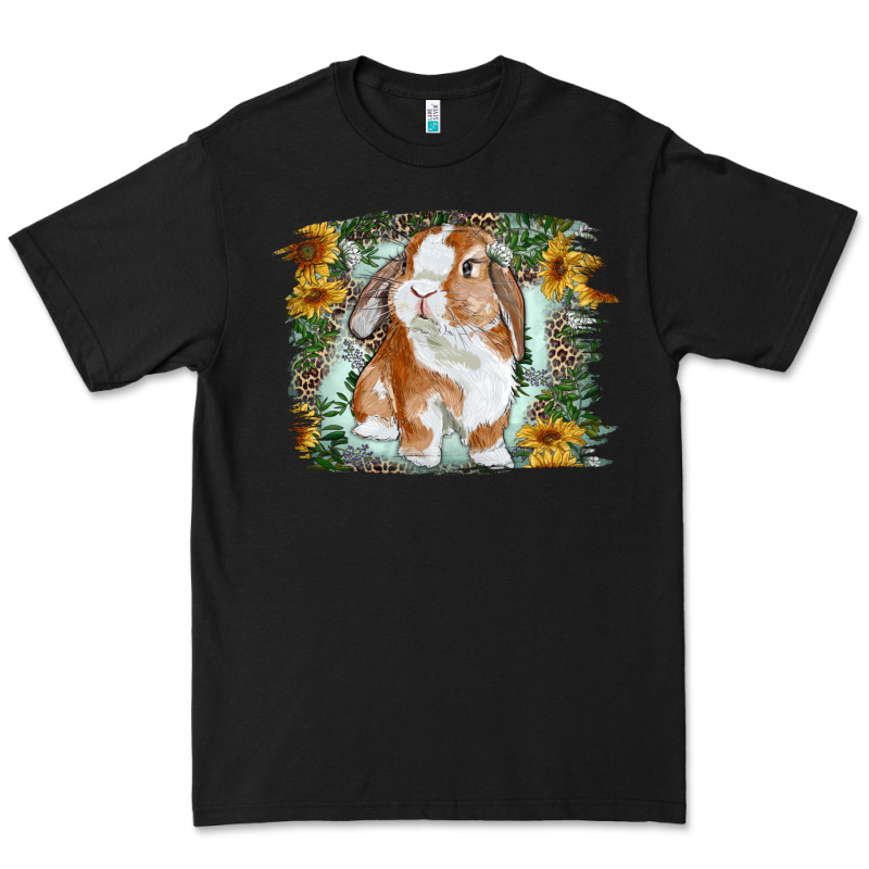 Bunny With Flower Leopard Premium Tee by RanaPortraitStore | Teevron