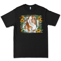 Black Bunny With Flower Leopard Premium Tee - RanaPortraitStore