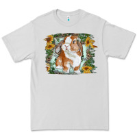 Dove Grey Bunny With Flower Leopard Premium Tee - RanaPortraitStore