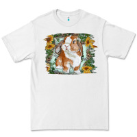 White Bunny With Flower Leopard Premium Tee - RanaPortraitStore
