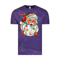 Cloud Purple santa with little christmas Vintage Tee - AdoDesignShop