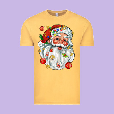 Santa With Little Christmas Vintage Tee Designed By Adodesignshop