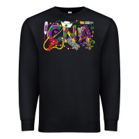 Black CNA Certified Nursing Assistant Mardi Gras Premium Sweatshirt - LillyAllenDesigns