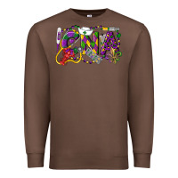 Chestnut CNA Certified Nursing Assistant Mardi Gras Premium Sweatshirt - LillyAllenDesigns