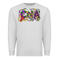 Dove Grey CNA Certified Nursing Assistant Mardi Gras Premium Sweatshirt - LillyAllenDesigns