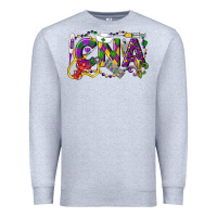 Heather Grey CNA Certified Nursing Assistant Mardi Gras Premium Sweatshirt - LillyAllenDesigns