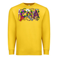 Lemon CNA Certified Nursing Assistant Mardi Gras Premium Sweatshirt - LillyAllenDesigns