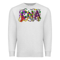 Oatmeal Heather CNA Certified Nursing Assistant Mardi Gras Premium Sweatshirt - LillyAllenDesigns