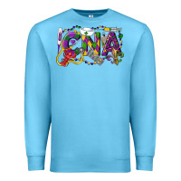 Ocean Blue CNA Certified Nursing Assistant Mardi Gras Premium Sweatshirt - LillyAllenDesigns