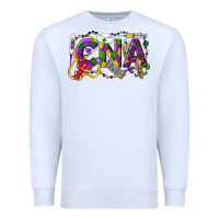 White CNA Certified Nursing Assistant Mardi Gras Premium Sweatshirt - LillyAllenDesigns