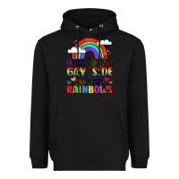 Black come to the gay side we have rainbows Heavyweight Hoodie - LillyAllenDesigns