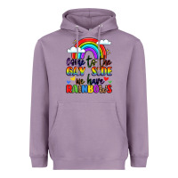 Lavender come to the gay side we have rainbows Heavyweight Hoodie - LillyAllenDesigns