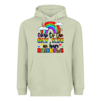 Matcha come to the gay side we have rainbows Heavyweight Hoodie - LillyAllenDesigns