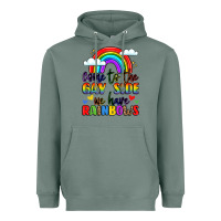 Sage come to the gay side we have rainbows Heavyweight Hoodie - LillyAllenDesigns