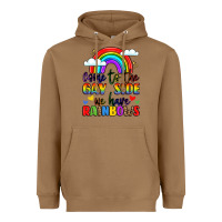 Toasted Coconut come to the gay side we have rainbows Heavyweight Hoodie - LillyAllenDesigns