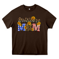 Chocolate Brown military mom with soldier boots Heavy Core Tee - Artiststas