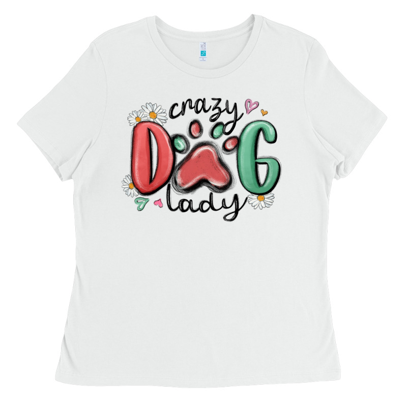 Crazy Dog Lady Ladies Tee by MaliasSmallBusiness | Teevron