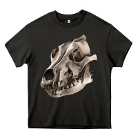 Asphalt Wolf skull Heavy Core Tee - RanaPortraitStore