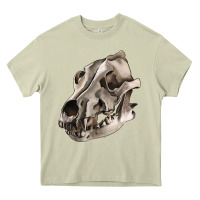 Mossy Wolf skull Heavy Core Tee - RanaPortraitStore