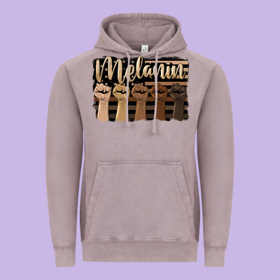 Melanin American Flag Vintage Hoodie Designed By Hra Design Shop