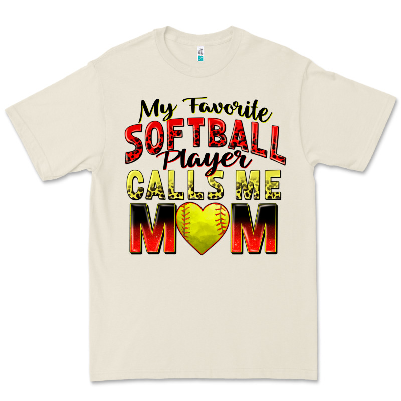My Favorite Softball Player Calls Me Mom Premium Tee by Zillion Design Studio | Teevron
