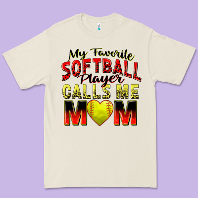 My Favorite Softball Player Calls Me Mom Premium Tee Designed By Zillion Design Studio