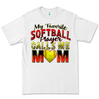 White my favorite softball player calls me mom Premium Tee - Zillion Design Studio