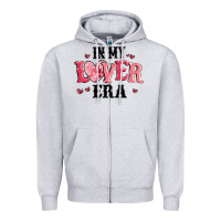 Heather Grey in my lover era Zipper Hoodie - MaliasSmallBusiness