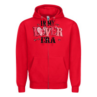 Red in my lover era Zipper Hoodie - MaliasSmallBusiness