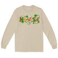 Mushroom st patricks day nurse Long Sleeve Tee - BarkalooDesign
