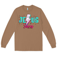 Toasted Coconut jesus saves Long Sleeve Tee - JahusDesignShop
