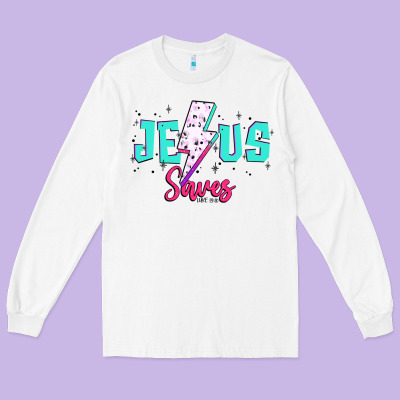 Jesus Saves Long Sleeve Tee Designed By Jahusdesignshop