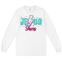 White jesus saves Long Sleeve Tee - JahusDesignShop