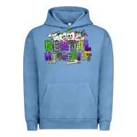 Pigment Pebble Blue dental hygienest mardi gras Urban Hoodie - CowGirlArtShop