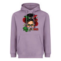 Lavender mexicana woman messy bun Heavyweight Hoodie - LillyAllenDesigns